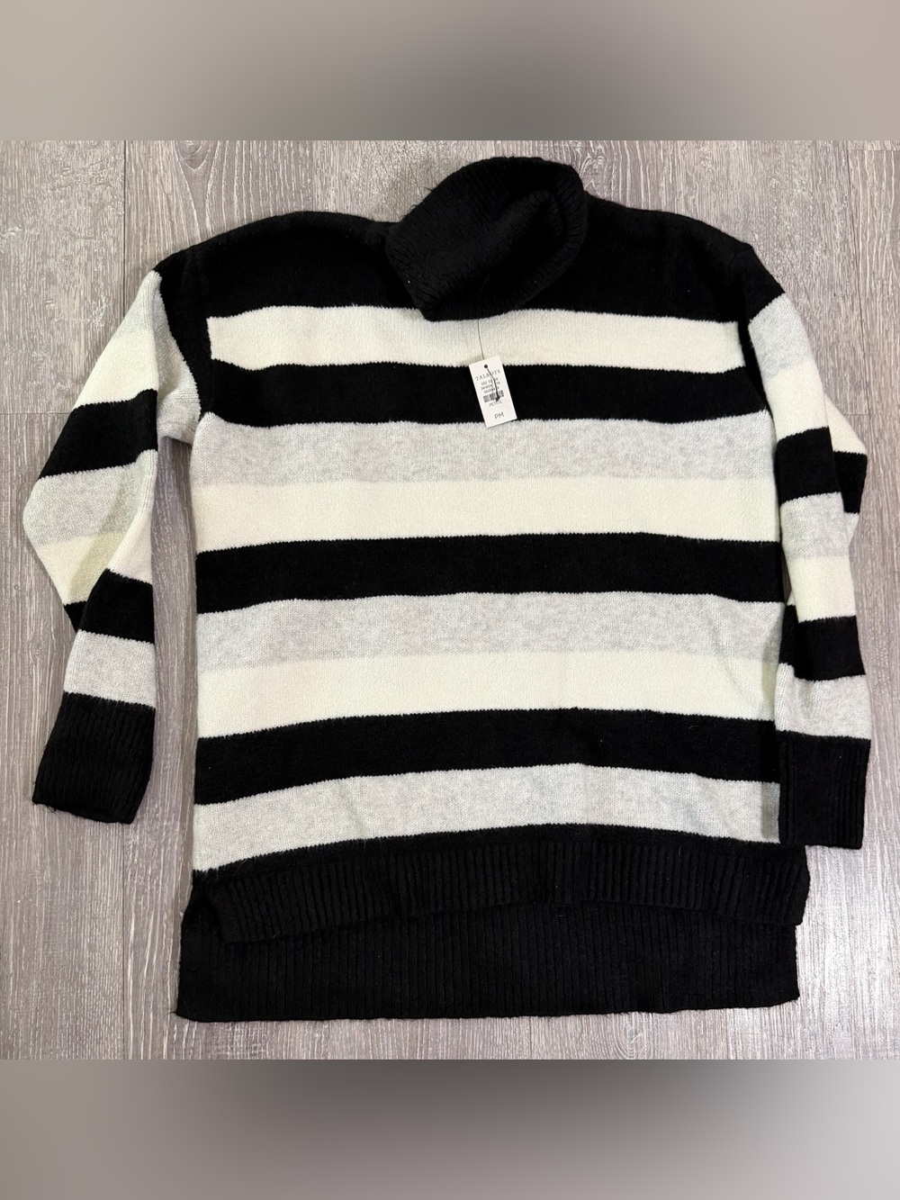 NWT Talbots Striped Turtleneck Knit Sweater - Size M